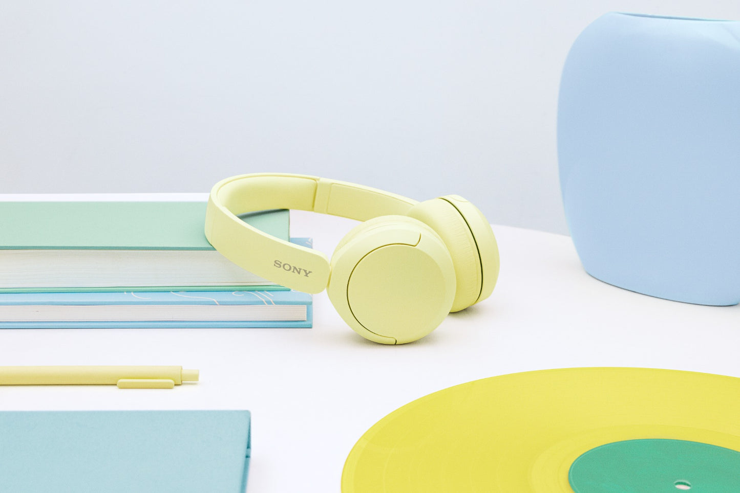 Sony - Wireless on Ear Headphones - Yellow