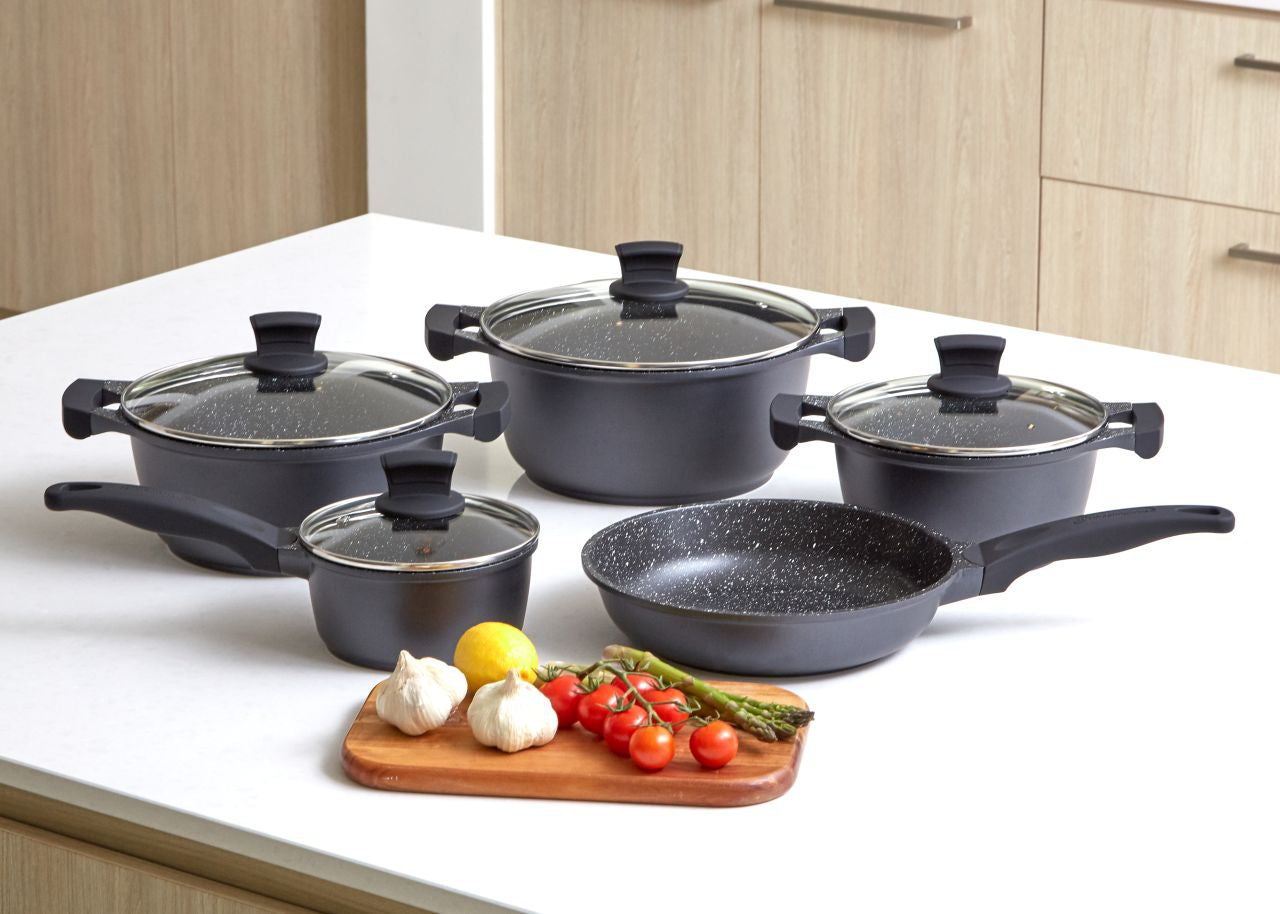 Westinghouse - 5 Piece aluminium non-stick pot and pan set
