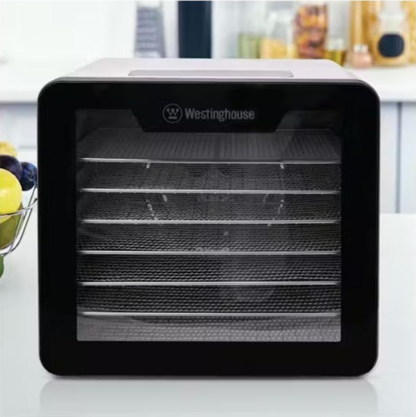 Westinghouse - 7x S/S Tray, Touch Control Dehydrator - Silver/Black