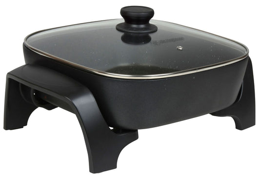 Westinghouse - 12" Square Electric Frypan, Black