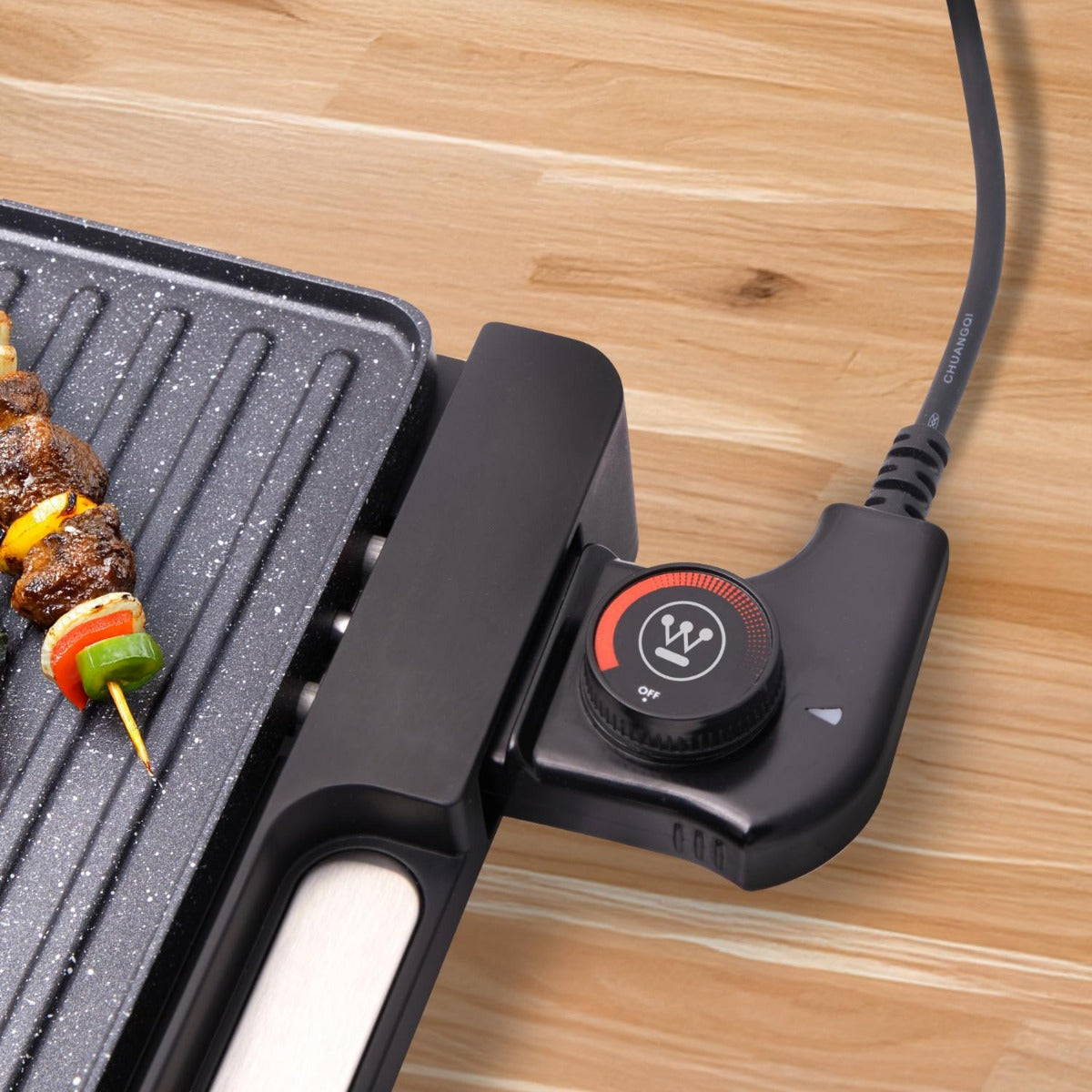 Westinghouse - 2000-2400W Electric Grill - Black