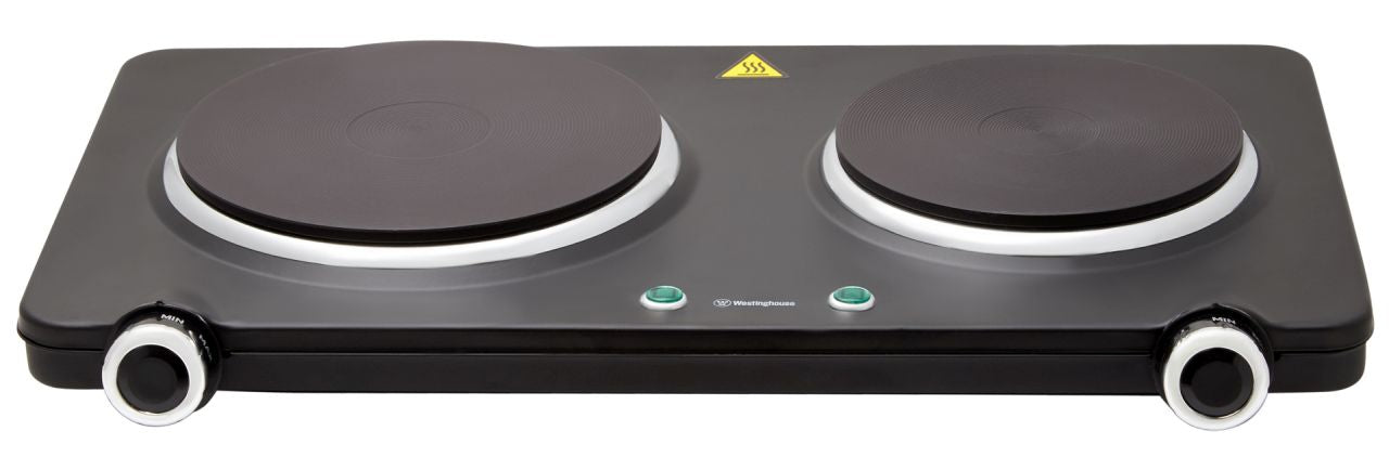 Westinghouse - Dual Electric Hotplate, Black