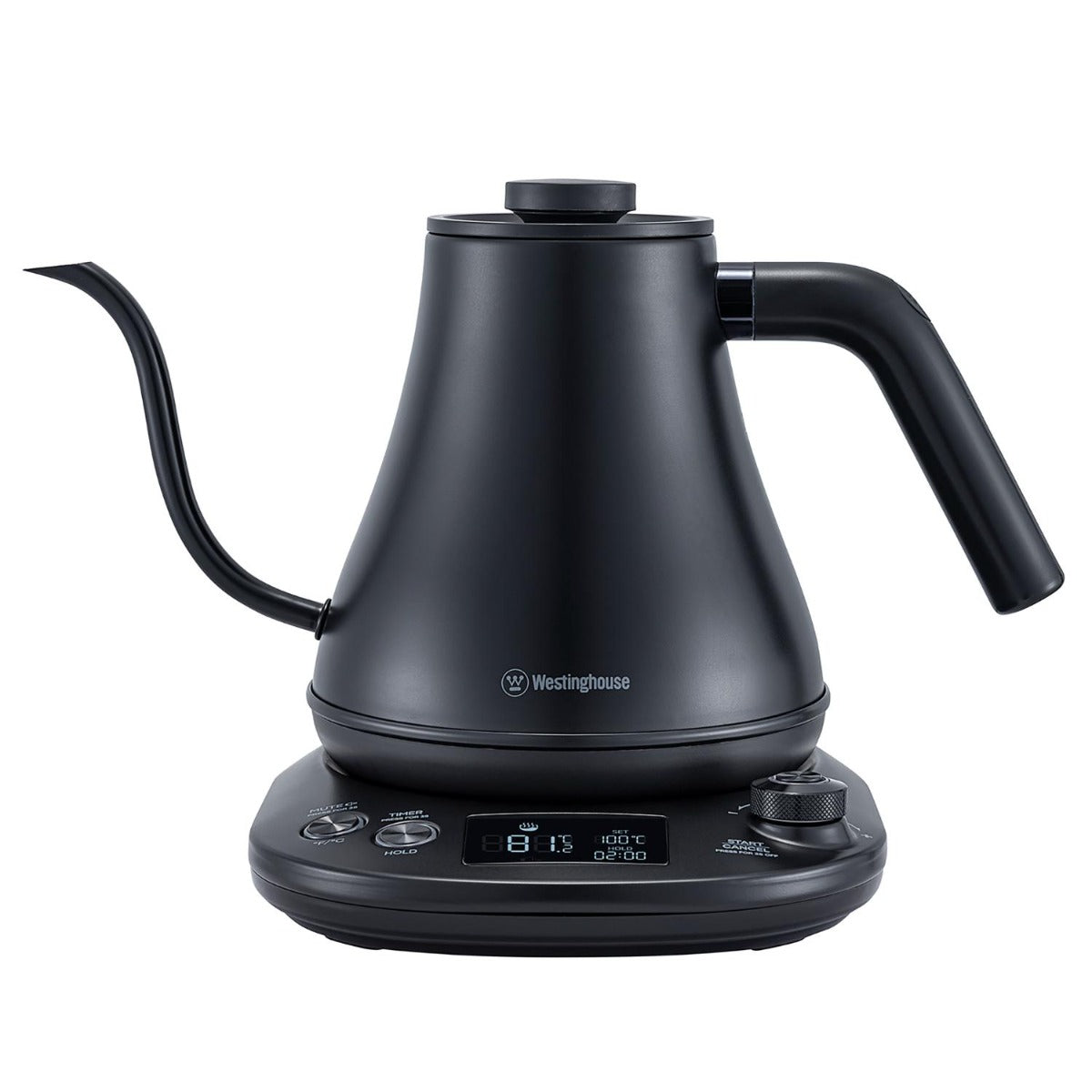 Westinghouse - 800ml 1200W Gooseneck Kettle - Black