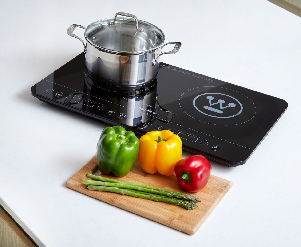 Westinghouse - Twin Induction Cooker - 2400w Black