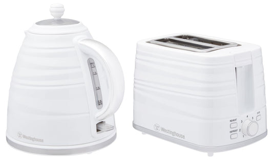 Westinghouse - Kettle & Toaster Pack White