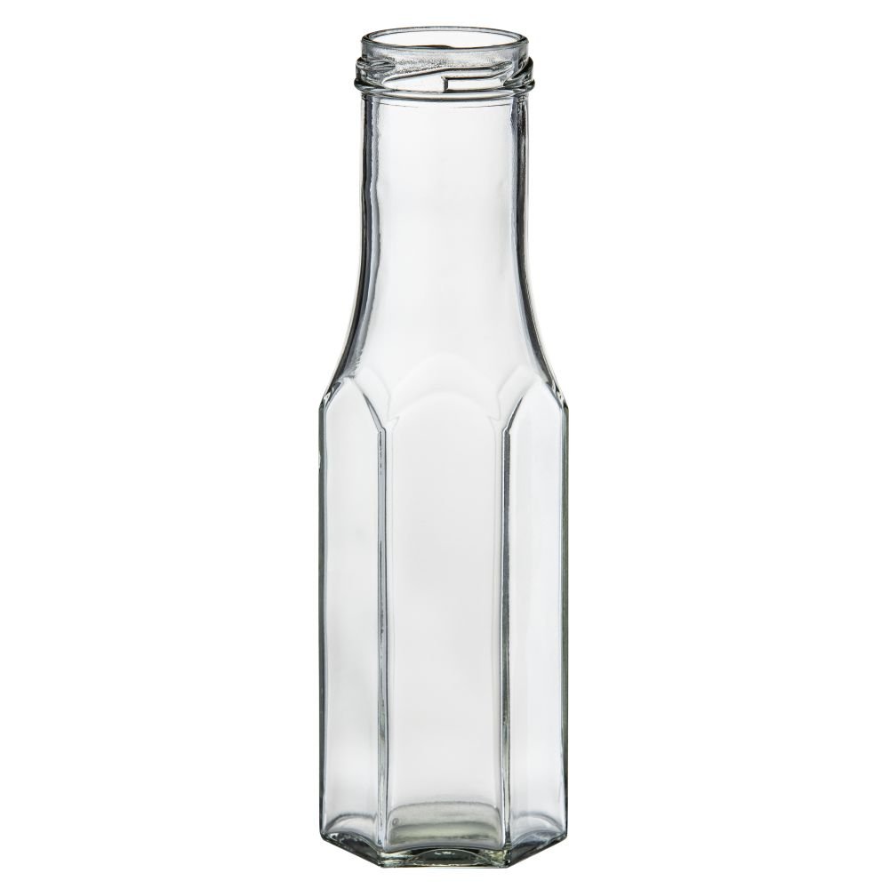 250ml-flint-glass-hexagonal-sauce-bottle-with-43mm-twist-neck-carton-of-32-units