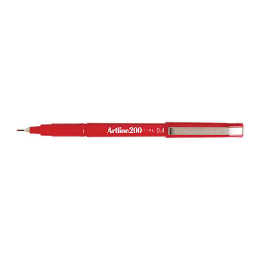Artline 200 Fline Pen Red Bx12 - Wholesales Supply