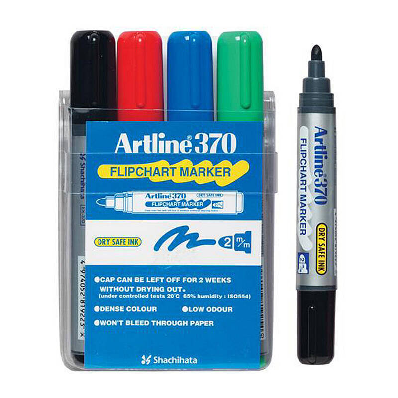 Artline 370 FChrt Mkr Ast Wlt4 - Wholesales Supply