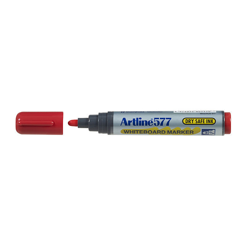 Artline 577 W/Bd Mrkr Red Bx12 - Wholesales Supply