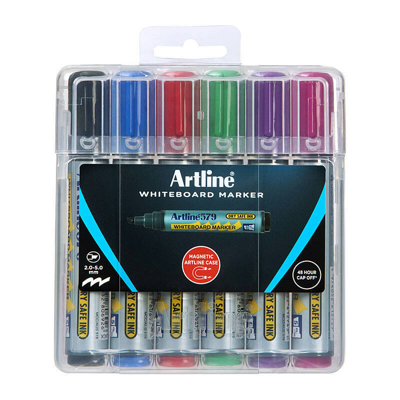 Artline 579 W/B Mrker Asst Pk6 - Wholesales Supply