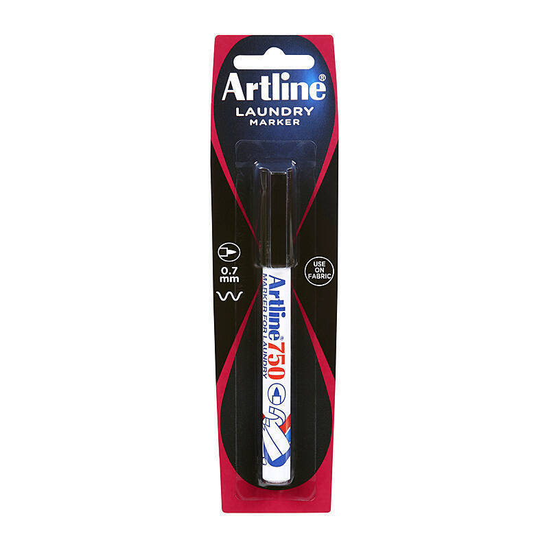 Artline 750 Lndry Mkr Blk HS - Wholesales Supply
