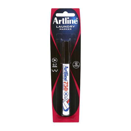 Artline 750 Lndry Mkr Blk HS - Wholesales Supply