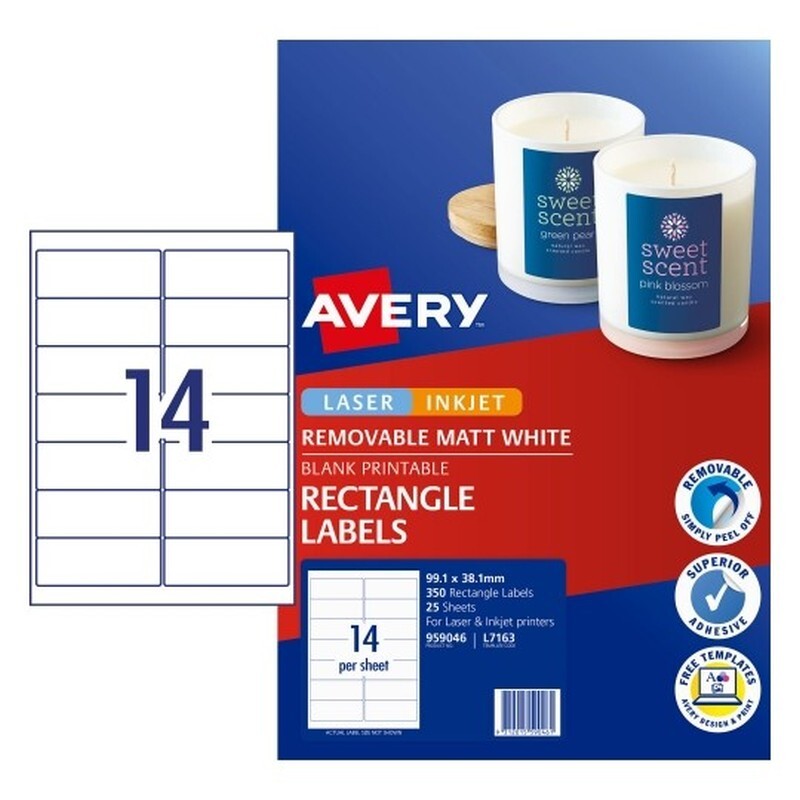 Av Labels L7163 LIP 14Up Pk350 - Wholesales Supply
