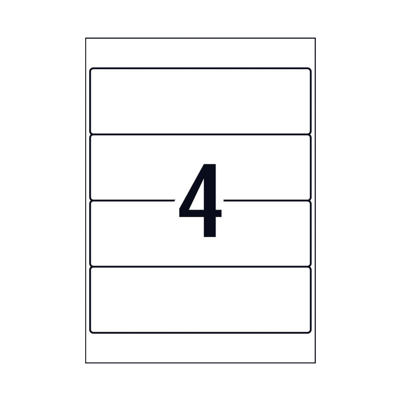 AV Laser Label L7171 4Up Pk25 - Wholesales Supply