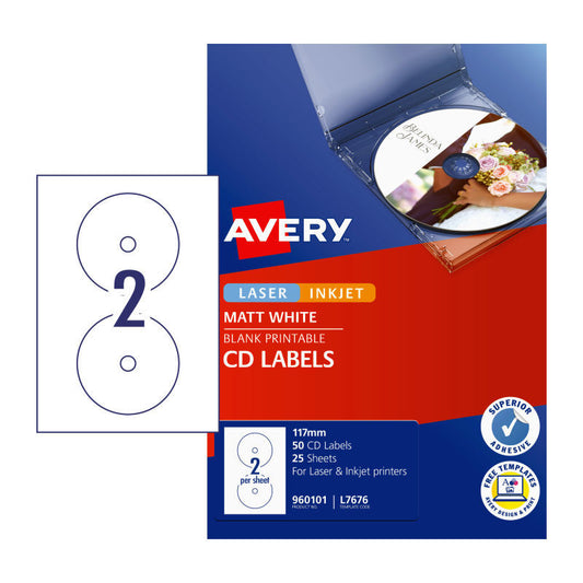 AV LIP Label CD/DVD L7676 Bx50 - Wholesales Supply