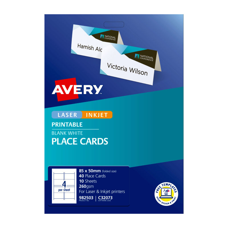 AveryLbl Fold C32073 50mm Pk10 - Wholesales Supply