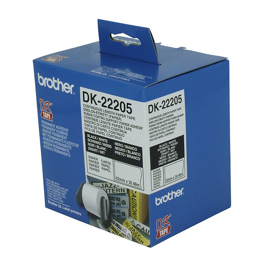 Brother DK22205 White Roll - Wholesales Supply