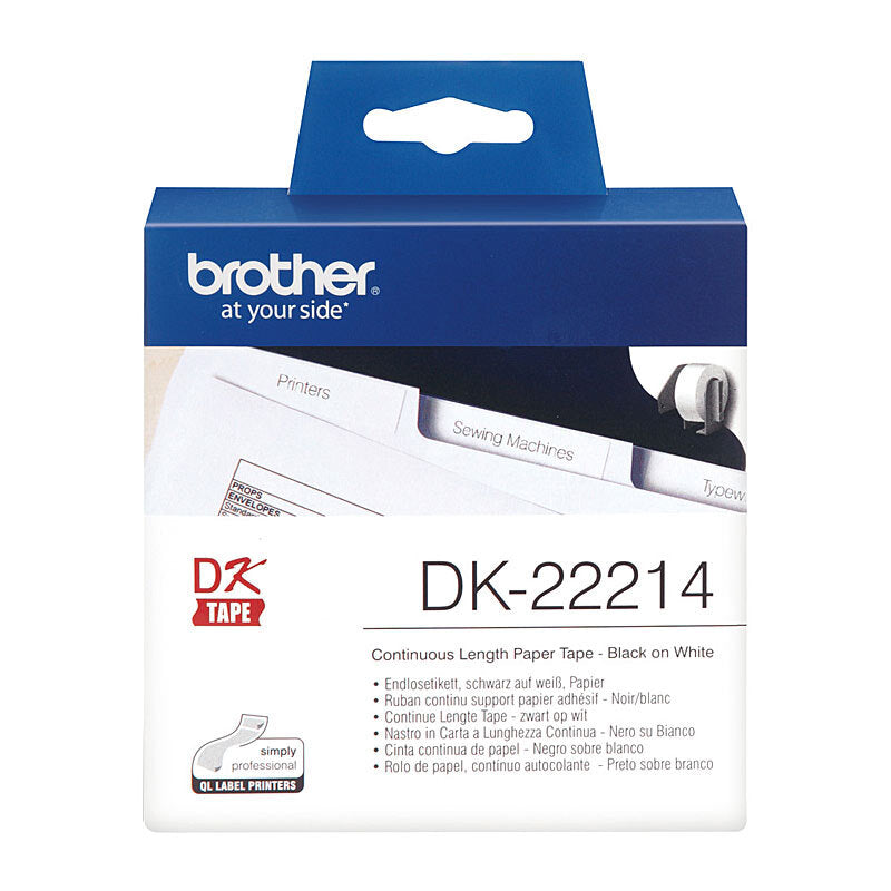 Brother DK22214 White Roll - Wholesales Supply