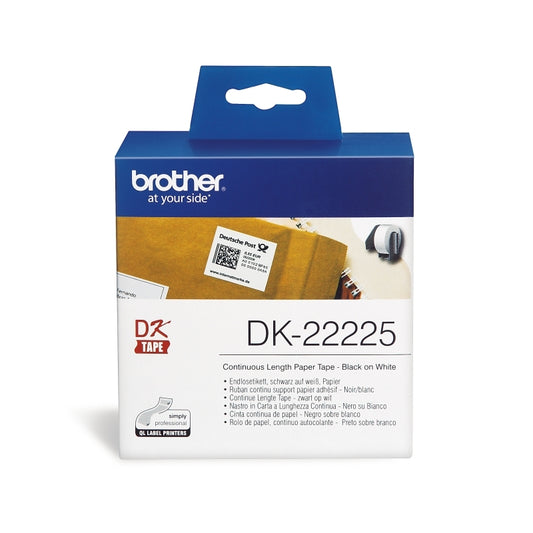 Brother DK22225 White Roll - Wholesales Supply