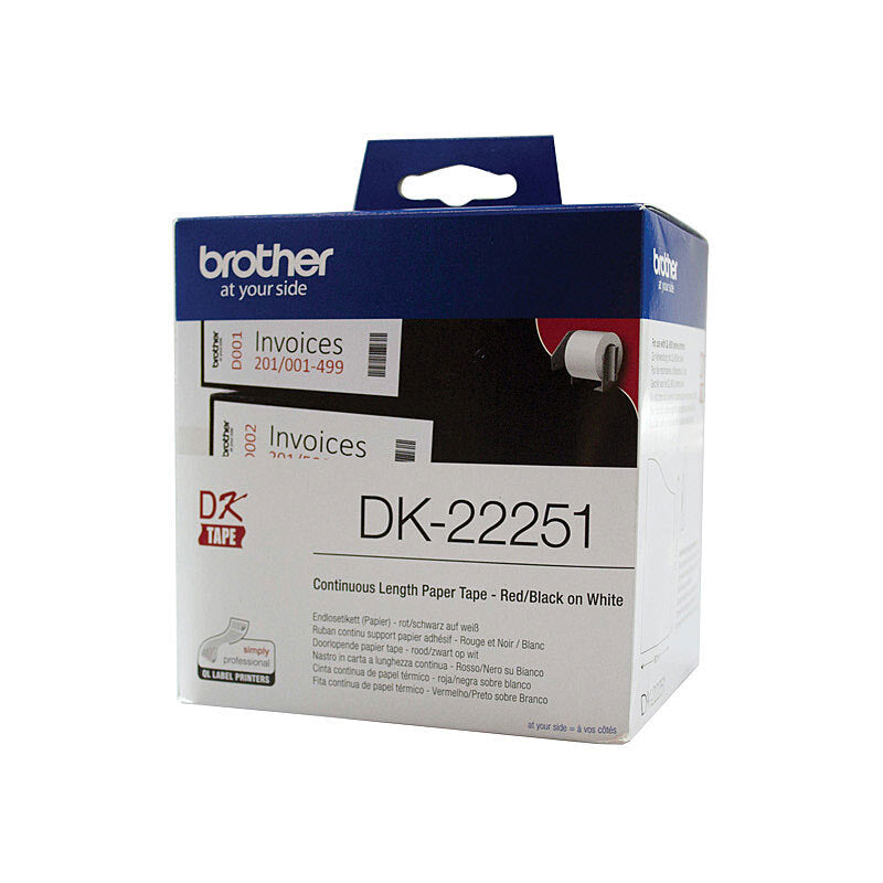 Brother DK22251 White Roll - Wholesales Supply