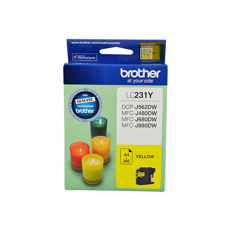 Brother LC231 Yellow Ink Cart - Wholesales Supply
