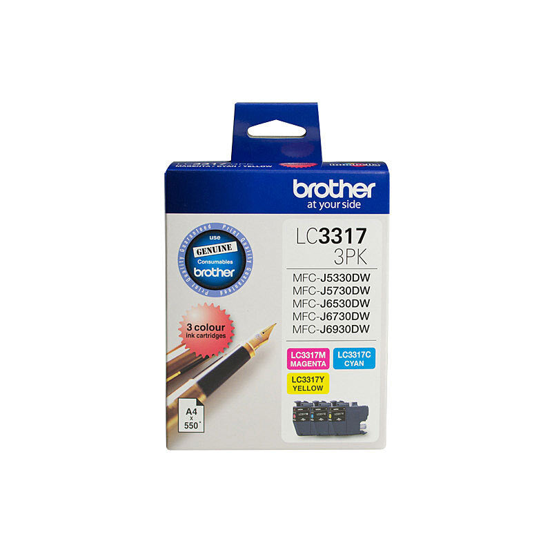 Brother LC3317 CMY Colour Pack - Wholesales Supply