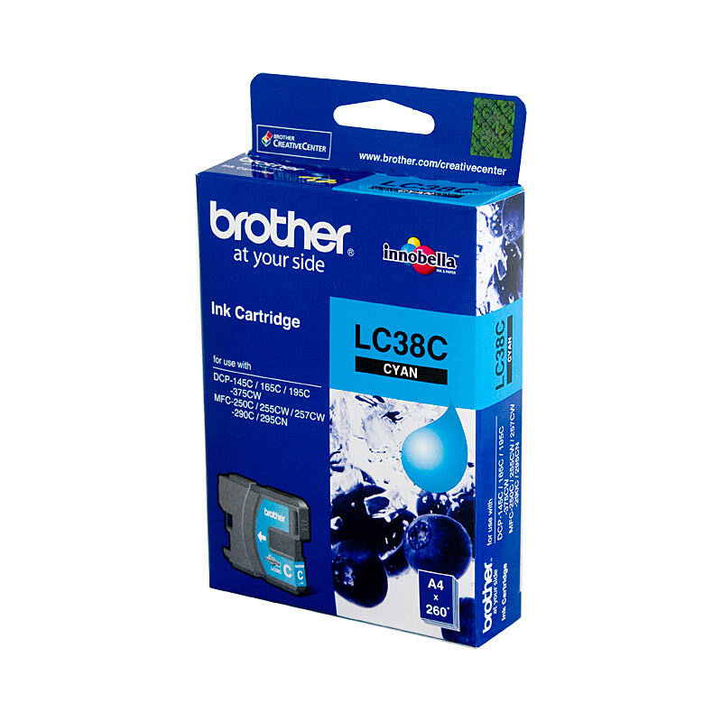 Brother LC38 Cyan Ink Cart - Wholesales Supply