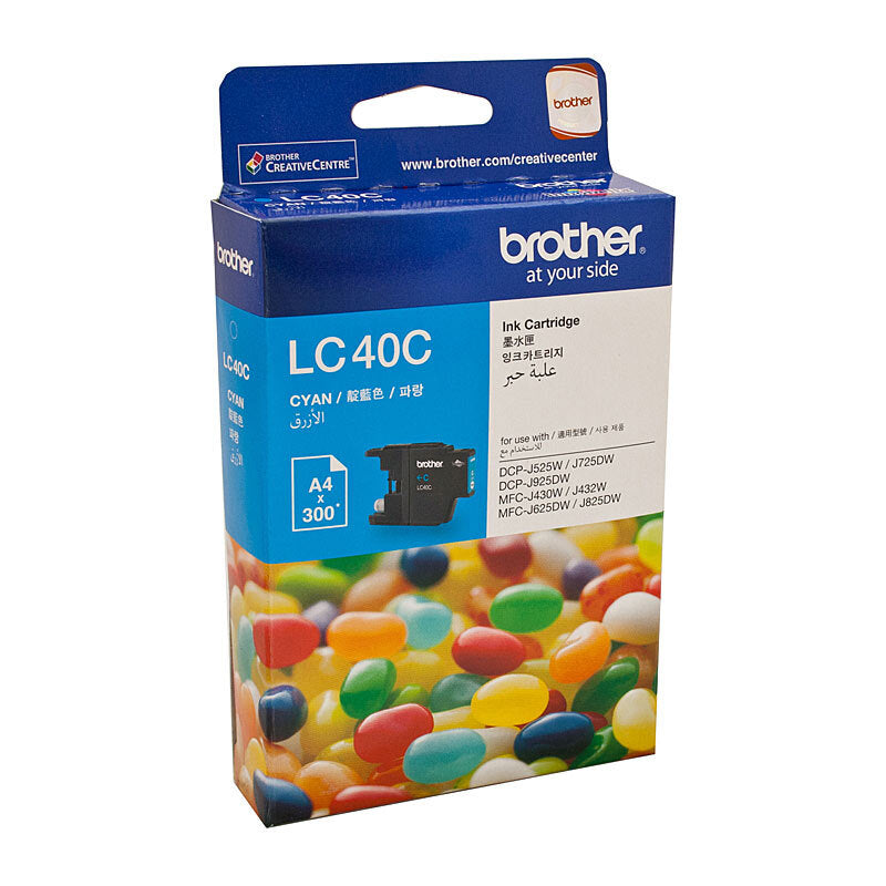 Brother LC40 Cyan Ink Cart - Wholesales Supply