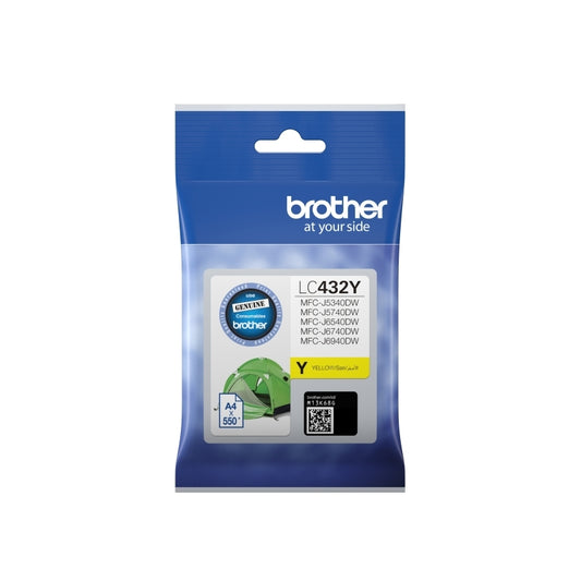 Brother LC432 Yell Ink Cart - Wholesales Supply