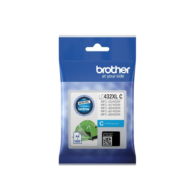 Brother LC432XL Cyan Ink Cart - Wholesales Supply