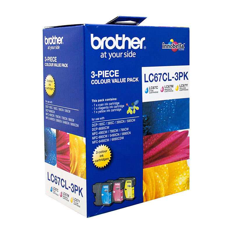 Brother LC67 CMY Colour Pack - Wholesales Supply