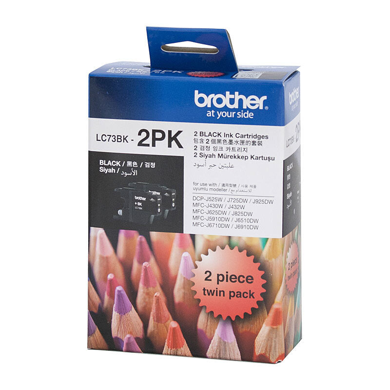 Brother LC73 Black Twin Pack - Wholesales Supply