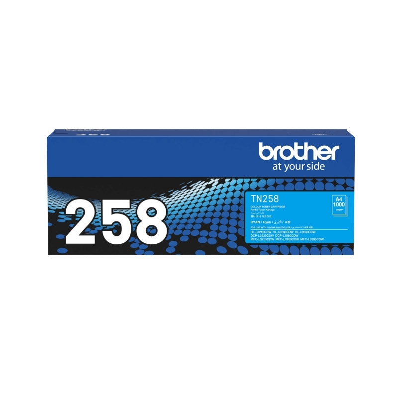 Brother TN258 Cyan Toner Cart - Wholesales Supply
