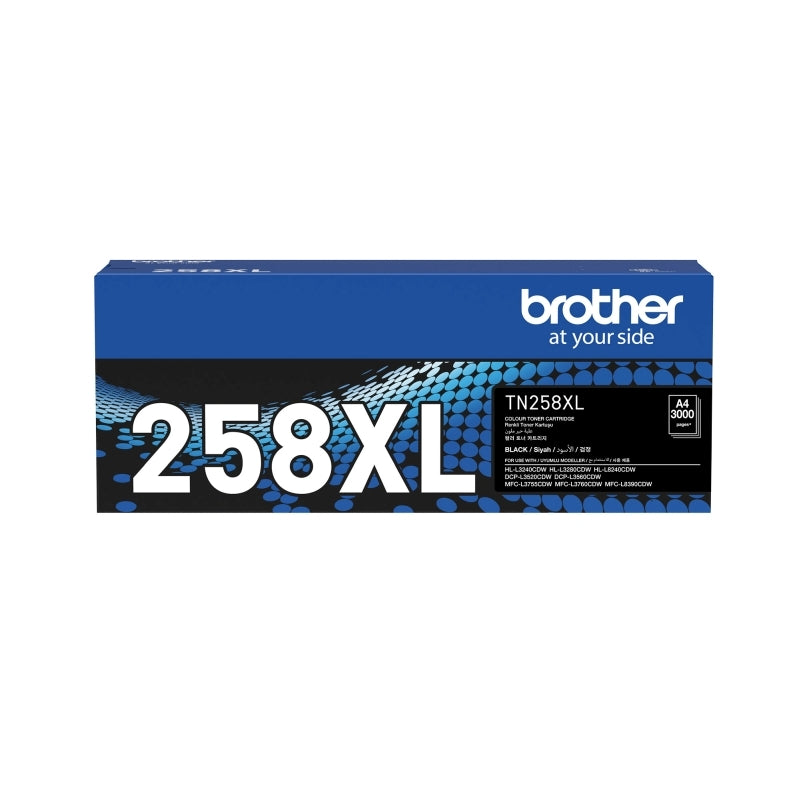 Brother TN258XL Bk Toner Cart - Wholesales Supply