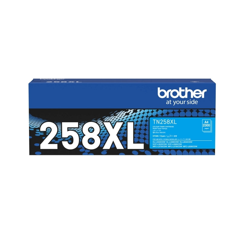 Brother TN258XL Cyan Toner Car - Wholesales Supply