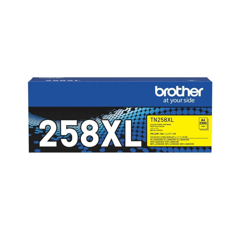 Brother TN258XL Yel Toner Cart - Wholesales Supply