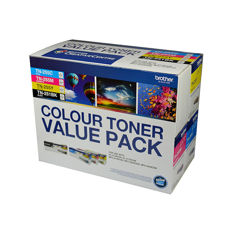 Brother TN25x Clr Value 4 Pack - Wholesales Supply