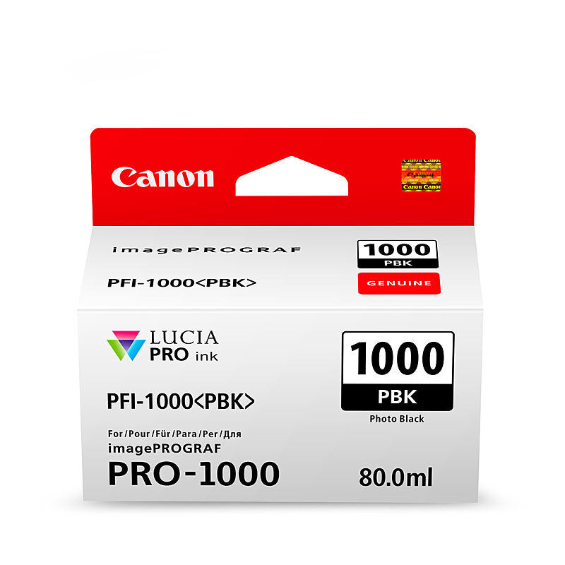Canon PFI1000 Ph Blk Ink Cart - Wholesales Supply