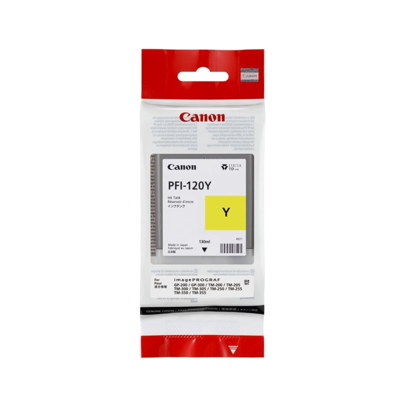 Canon PFI120 Yellow Ink - Wholesales Supply