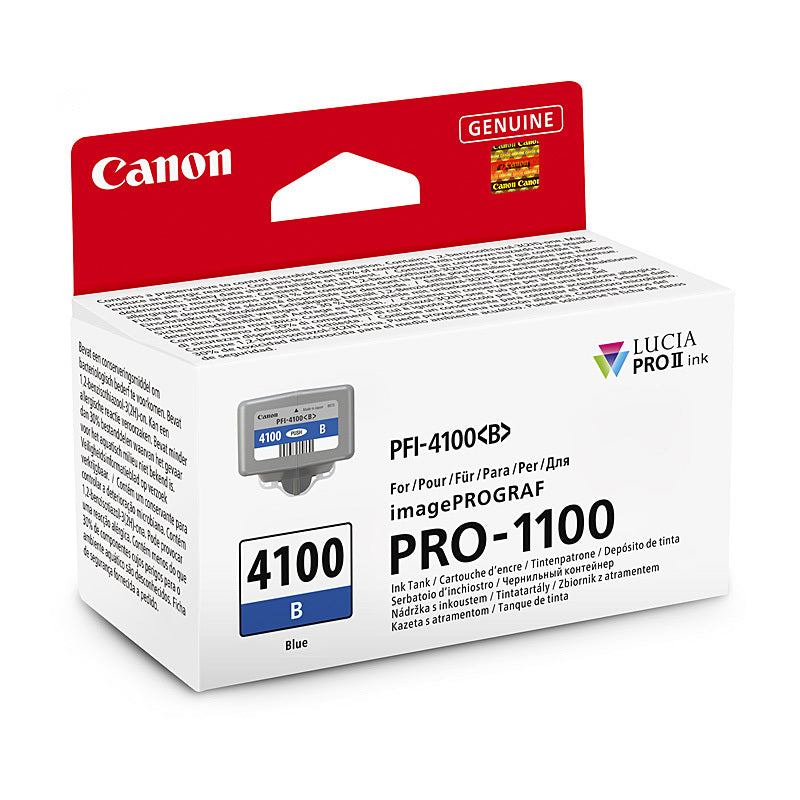 Canon PFI4100 Blue Ink Cart - Wholesales Supply