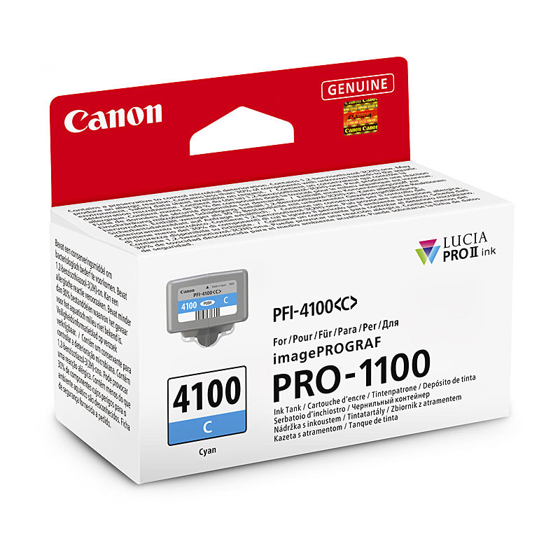 Canon PFI4100 Cyan Ink Cart - Wholesales Supply