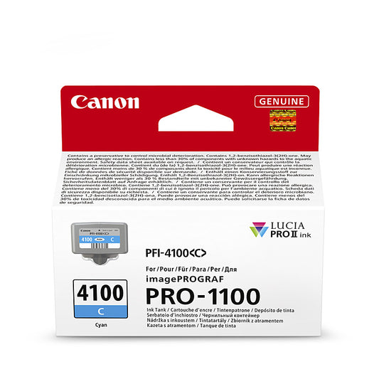 Canon PFI4100 Cyan Ink Cart - Wholesales Supply