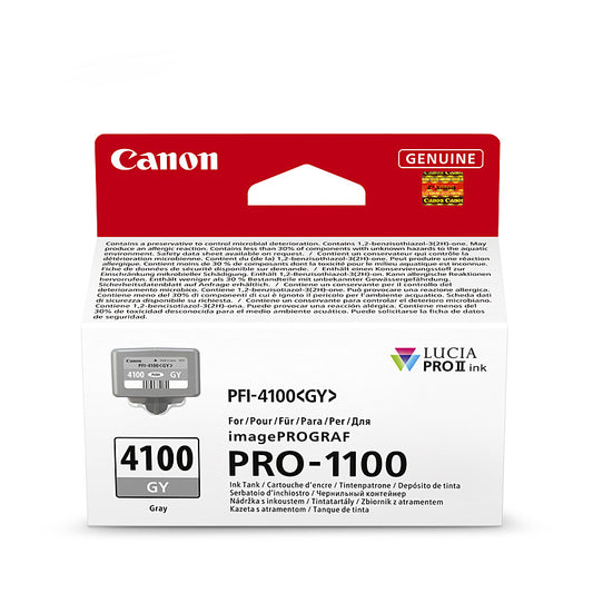 Canon PFI4100 Grey Ink Cart - Wholesales Supply