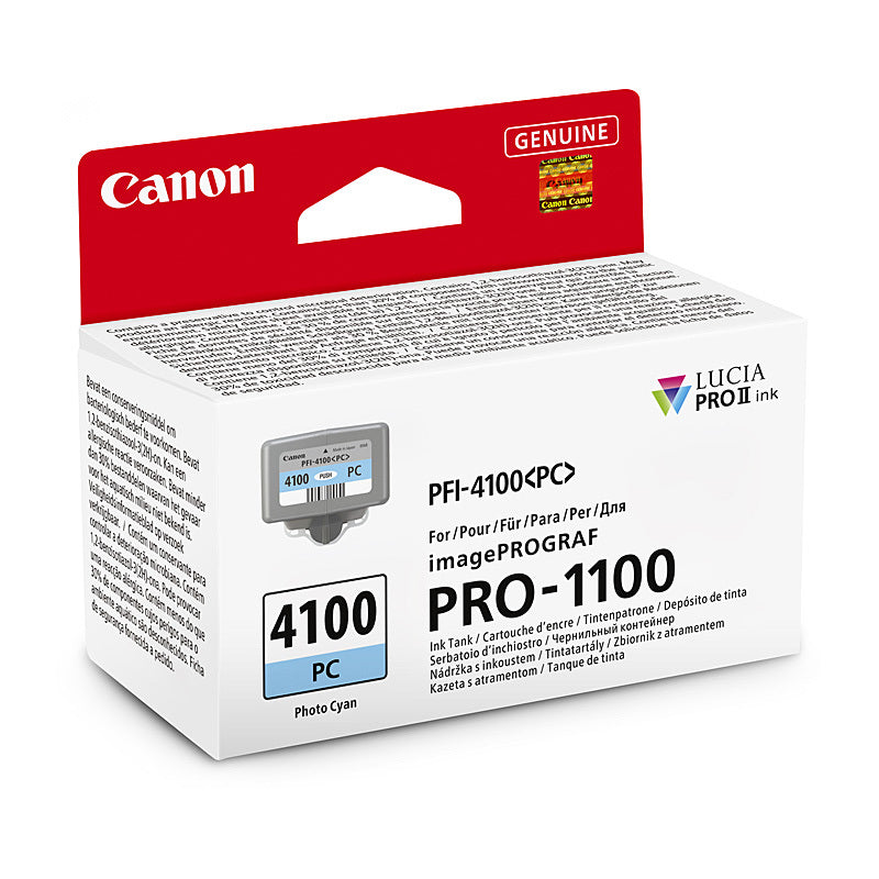 Canon PFI4100 Ph Cyan Ink Cart - Wholesales Supply