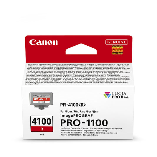 Canon PFI4100 Red Ink Cart - Wholesales Supply