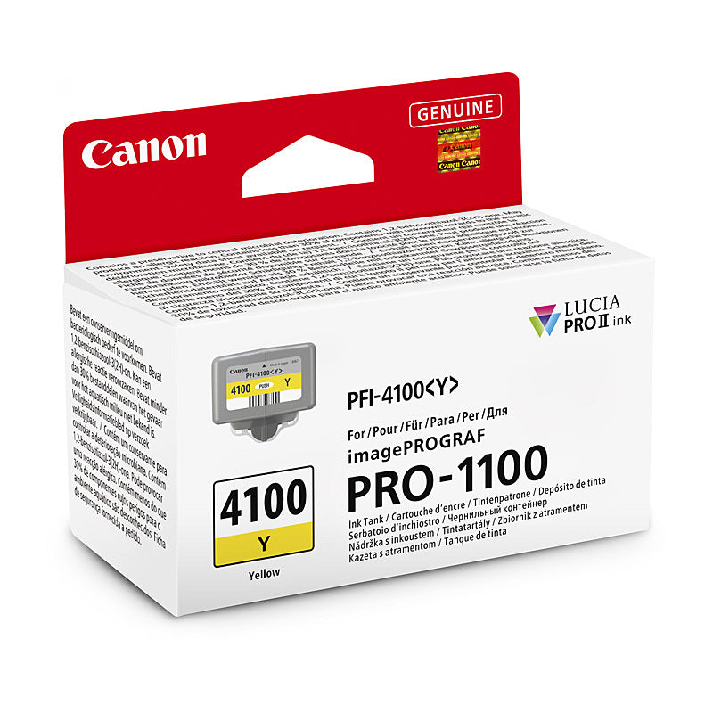 Canon PFI4100 Yellow Ink Cart - Wholesales Supply