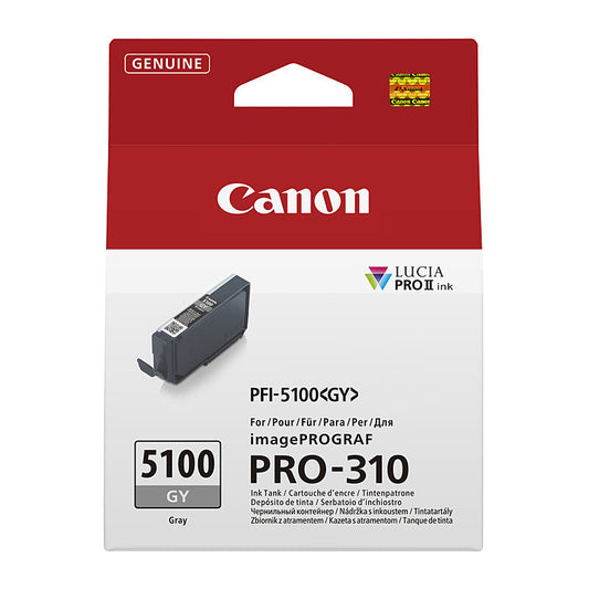 Canon PFI5100 Grey Ink Cart - Wholesales Supply