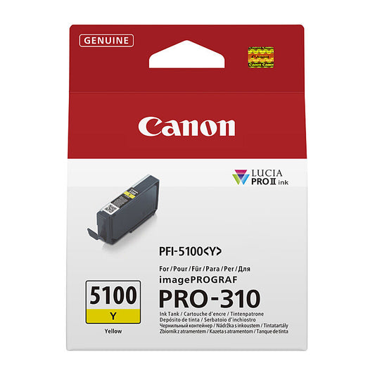 Canon PFI5100 Yellow Ink Cart - Wholesales Supply