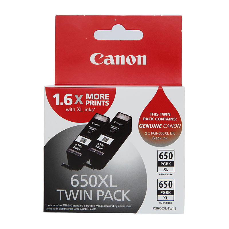 Canon PGI650XL Blk Ink Twin Pk - Wholesales Supply