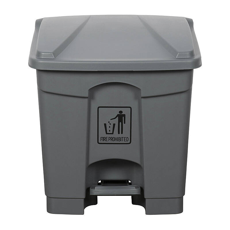 Clnlnk Rubsh Bin W/Pdl 30L Gry - Wholesales Supply